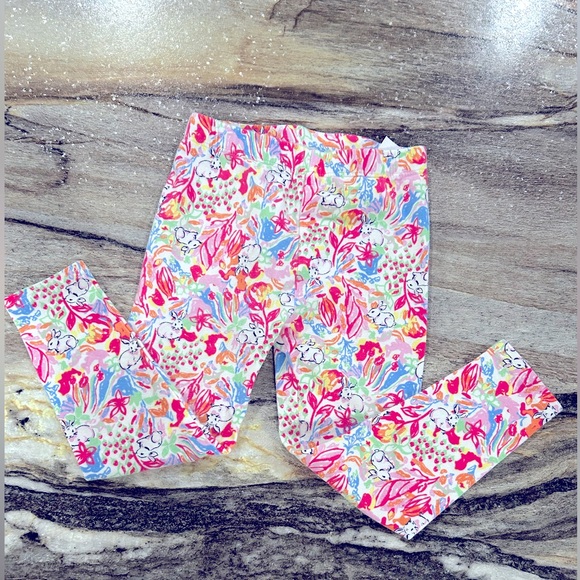 Crown & Ivy Kids- Spring Bunny Leggings- Size 3T - Picture 1 of 6